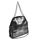VK5326-1 Grey - Retro Bucket Bag With Chain Handel (was £11.00)
