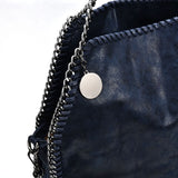 VK5326-2 BLUE - Shoulder Bag With Chain Handel (Was £11.00)