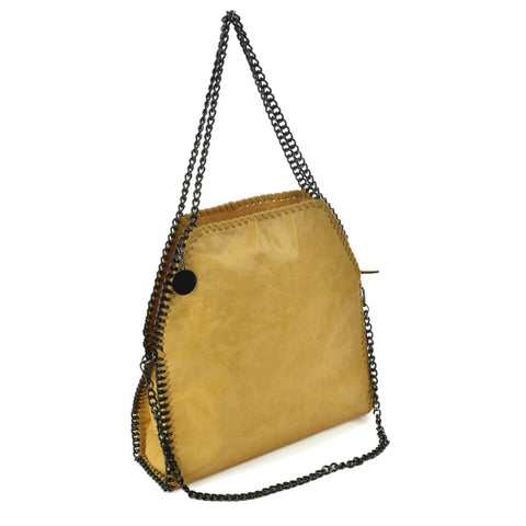 VK5326-2 YELLOW - Shoulder Bag With Chain Handel (Was £11.00)