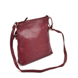 VK5336 Purplish Red - Zip Cross Body Bag With Metal Detail