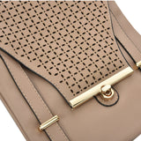 VK5339 Khaki - Hollowed-out Design Cross Body Bag