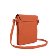 VK5342 Orange - Cut About Flap Cross Body Bag