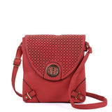 VK5342 Red - Cut About Flap Cross Body Bag