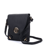 VK5344 Black - Cross Body Bag With Metal Detail