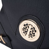 VK5344 Black - Cross Body Bag With Metal Detail