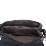 VK5344 Black - Cross Body Bag With Metal Detail