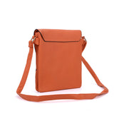 VK5344 Orange - Cross Body Bag With Metal Detail