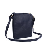VK5345 Navy - Classic Cross Body Bag With Metal Detail