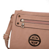 VK5346 Apricot - Messenger Bag With Zip Front Detail