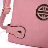 VK5346 Pink - Messenger Bag With Zip Front Detail