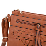VK5347 Tan - Across Body Bag With Strap