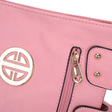 VK5349 Pink - Messenger Bag With Zip Front Detail