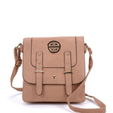VK5350 Apricot - Metal Detail Crossbody Flap Bag