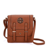 VK5350 Tan - Metal Detail Crossbody Flap Bag