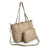 VK5407 Apricot - Solid color Handbag And Set Bag With Dome Studs (Was £8.00)