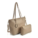 VK5408 Apricot - Dual-Use Set Handbag With Dome Studs Detail (Was £8.00)