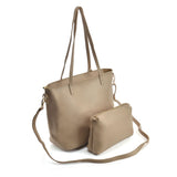 VK5408 Apricot - Dual-Use Set Handbag With Dome Studs Detail (Was £8.00)