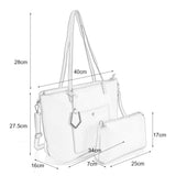 VK5408 Apricot - Dual-Use Set Handbag With Dome Studs Detail (Was £8.00)