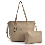 VK5408 Apricot - Dual-Use Set Handbag With Dome Studs Detail (Was £8.00)