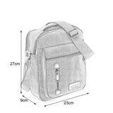 VK5491 Brown - Sports Cross Body Bag With Multiple Zipper