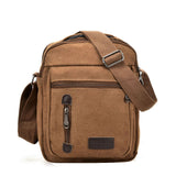 VK5491 Brown - Sports Cross Body Bag With Multiple Zipper