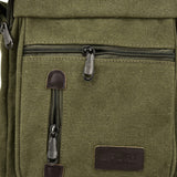 VK5491 Green - Sports Cross Body Bag With Multiple Zipper