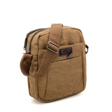 VK5492 Brown - Sports Cross Body Bag With Multiple Zipper