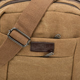 VK5492 Brown - Sports Cross Body Bag With Multiple Zipper