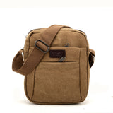 VK5492 Brown - Sports Cross Body Bag With Multiple Zipper