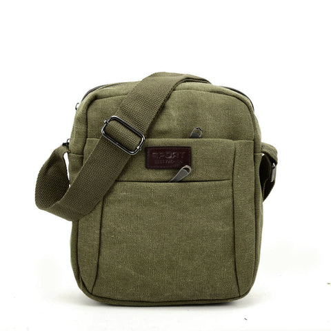 VK5492 Green - Sports Cross Body Bag With Multiple Zipper