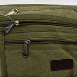 VK5493 Brown - Sports Cross Body Bag With Multiple Zipper