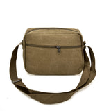 VK5493 Khaki - Sports Cross Body Bag With Multiple Zipper