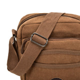 VK5494 Brown - Sports Cross Body Bag With Multiple Pockets