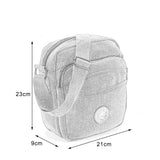 VK5494 Brown - Sports Cross Body Bag With Multiple Pockets