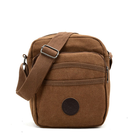VK5494 Brown - Sports Cross Body Bag With Multiple Pockets