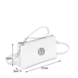 VK5530 Apricot - Cute Crossbody Bag With Metal detail