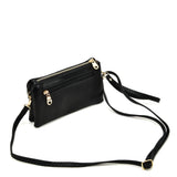 VK5530 Black - Cute Crossbody Bag With Metal detail