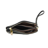 VK5530 Black - Cute Crossbody Bag With Metal detail