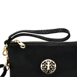 VK5530 Black - Cute Crossbody Bag With Metal detail