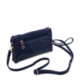 VK5530 Blue - Cute Crossbody Bag With Metal detail