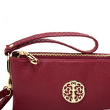 VK5530 Purplish Red - Cute Crossbody Bag With Metal detail