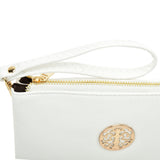 VK5530 White - Cute Crossbody Bag With Metal detail