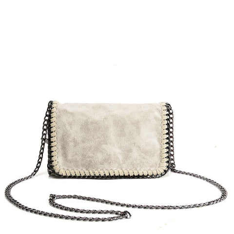 VK5531 GOLD - Bright Leather Bag With Chain Handel