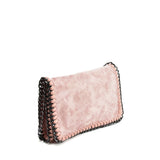 VK5531 PINK - Bright Leather Bag With Chain Handel