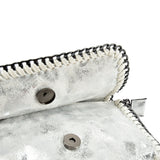 VK5531 SILVER - Bright Leather Bag With Chain Handel