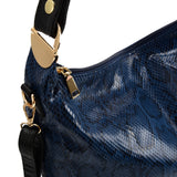 VK5534 BLUE - Snakeskin Handbag For Women (Was £12.00)