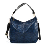 VK5534 BLUE - Snakeskin Handbag For Women (Was £12.00)