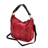 VK5534 RED - Snakeskin Handbag For Women (Was £12.00)