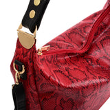 VK5534 RED - Snakeskin Handbag For Women (Was £12.00)