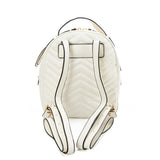 VK5535 WHITE - Solid Color Backpack With Hardware Decoration